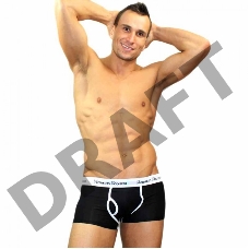 Трусы мужские хипсы черные, XXL