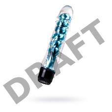 Вибратор TOYFA Trio Vibe, TPE, голубой, 15,5 см