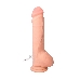 Реалистичный вибратор TOYFA RealStick Elite Vibro, TPR, телесный, 7 режимов вибрации, 24 см
