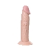 Вибратор TOYFA RealStick Nude реалистичный, PVC, телесный, 7 режимов вибрации, 19,5 см