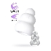 Мастурбатор нереалистичный MensMax Pucchi Shower, TPE, белый, 6,5 см