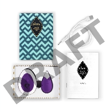 Фиолетовое виброяйцо на радиоуправлении Anna Vibrating Egg Remote