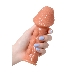 Насадка KOKOS с дополнительной стимуляцией , реалистичная, TPE, бежевый, 14.7 см