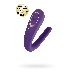 Многофункциональный стимулятор для пар Satisfyer Double Classic (Partner Toy), силикон, фиолетовый, 18,5 см.