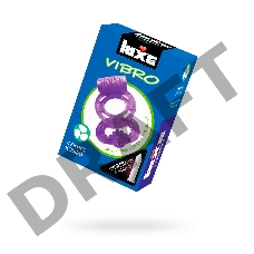 Виброкольцо LUXE VIBRO Секрет Кощея + презерватив, 1 шт, прозрачное, 18 см