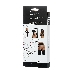 Комплект Glossy из материала Wetlook (пояс с пажами для чулок и трусики), черный, M