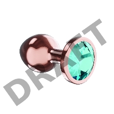 Пробка цвета розового золота с малиновым кристаллом Diamond Topaz Shine L - 8,3 см.