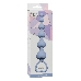 Голубая анальная цепочка Heart's Beads Blue - 18 см.