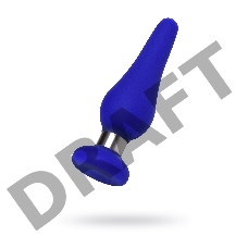 Анальная втулка ToDo by Toyfa Сlassic, размер S, силикон, синяя, 10 см, Ø 3 см