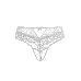 Эротические трусики с жемчужной нитью Erolanta Joan, белый (50-52)