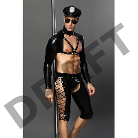 Костюм полицейского Candy Boy Josh, черный, OS