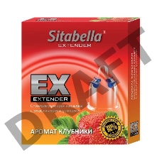 Стимулирующая насадка Sitabella Extender Клубника