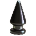 Чёрный анальный плаг MAGNUM 0 - 10 см.