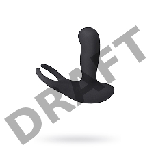 Стимулятор простаты Levett Earl, силикон, черный, 14,8 см