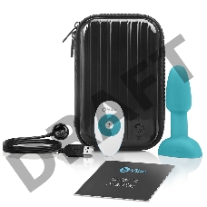 Бирюзовая анальная пробка с римминг-эффектом RIMMING PETITE - 12,4 см.