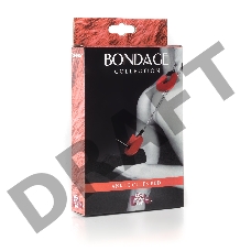 Красные меховые оковы на ноги BONDAGE Красные меховые оковы на ноги BONDAGE