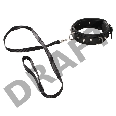 Vegan Fetish Ошейник с поводком из полиуретана Vegan Fetish Ошейник с поводком из полиуретана
