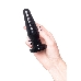 Анальная втулка TOYFA POPO Pleasure Gemini , TPE, черная, 12,4 см
