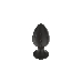 Пробка анальная Силиконовая черная S (5.8*2.8cm) 3304-01