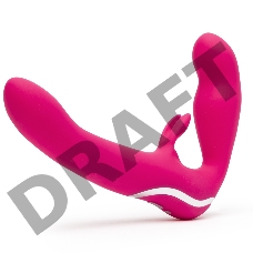 Безремневой страпон Happy Rabbit Strap-on красный