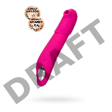 Стимулятор 2 в 1: с пульсацией и вакуум-волновой стимуляцией JOS Oscar, силикон, розовый, 20,5 см