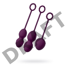 Набор вагинальных шариков Svakom Nova, силикон, фиолетовый, (49,75,95 гр)