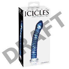 Стеклянный стимулятор Icicles No. 29 - Blue