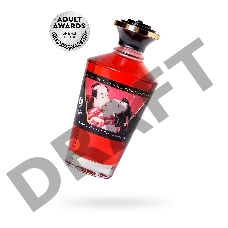 Масло для массажа Shunga Blazing Cherry, разогревающее, вишня, 100 мл