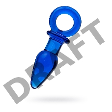 Анальная втулка Sexus Glass, стекло, синяя, 14 см, Ø 3,5 см