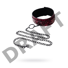 Ошейник TOYFA Theatre из материала с 3d эффектом, красный, 44 см. Ошейник TOYFA Theatre из материала с 3d эффектом, красный, 44 см.