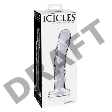 Стеклянный фалломитатор Icicles No. 62 - Clear