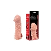  Насадка KOKOS реалистичная с дополнительной стимуляцией, TPE, телесная, 15.6 см