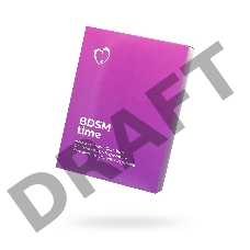 Набор для ролевых игр в стиле БДСМ Eromantica BDSM Time, два комплекта карт и контракт