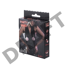 Зажимы на соски Angelic с розовыми меховыми шариками