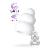Мастурбатор нереалистичный MensMax Pucchi Wave, TPE, белый, 6,5 см