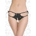 СТРИНГИ ЖЕНСКИЕ С ЖЕМЧУГОМ разм. 46-48, цвет черный