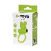 Виброкольцо на пенис A-Toys by TOYFA Chio, силикон, зеленое, 8,1 см, Ø 3,1 см