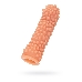 Насадка KOKOS с дополнительной стимуляцией, реалистичная, TPE, телесная, 16.5 см 005