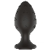 Пробка анальная Силиконовая черная M (7.2*3.5cm) 3302-02