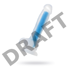 Фаллоимитатор, светящийся в темноте, Beyond by Toyfa, Steve Glow, силикон, прозрачный, 20 см