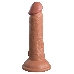 Кофейный фаллоимитатор 6 Silicone Dual Density Cock - 17 см.