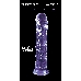 Фиолетовый фаллоимитатор Distortion - 18 см.