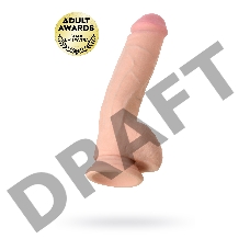 Фаллоимитатор на присоске TOYFA RealStick Elite DILDO, TPR, телесный, 24 см