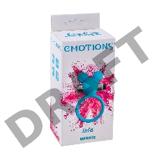 Голубое эрекционное виброколечко Emotions Minnie Breeze