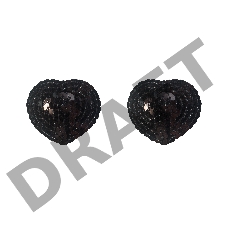 Черные пэстисы-сердечки Rand