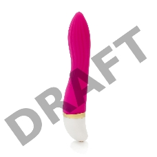 Лиловый волнообразный вибратор - 20 см.