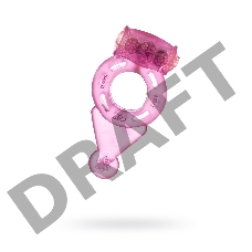 Виброкольцо TOYFA, TPE, розовый