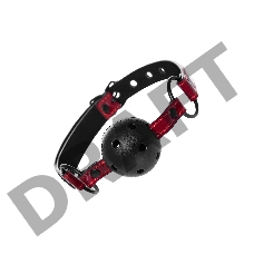 Кляп TOYFA Theatre, PU кожа, красный, 65 см