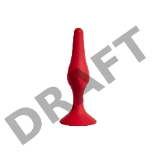 Анальная пробка Gravity, 2,5 x 10,5 см , цвет бордовый