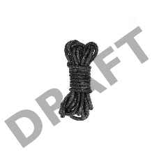 Черная веревка Do Not Disturb - 5 м. Черная веревка Do Not Disturb - 5 м.